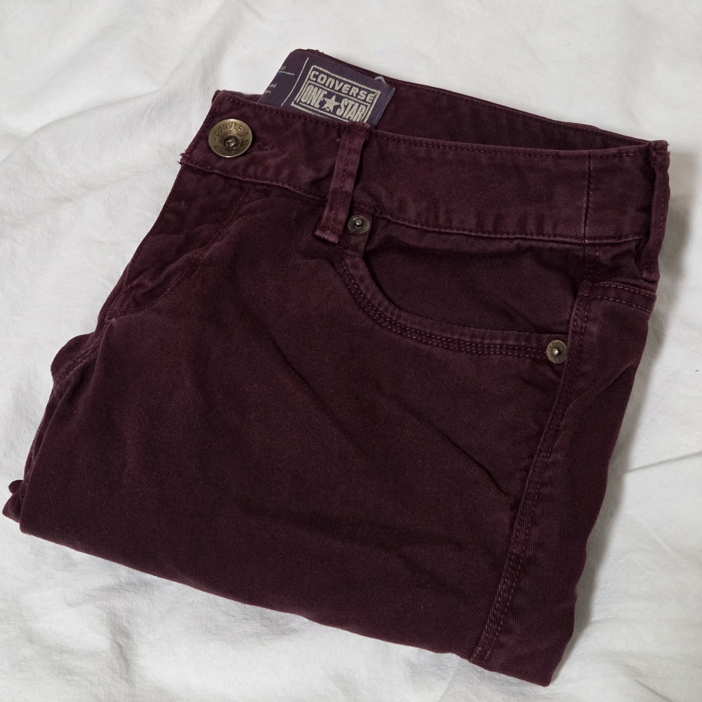 Vintage Converse Maroon Low Waisted Jeans